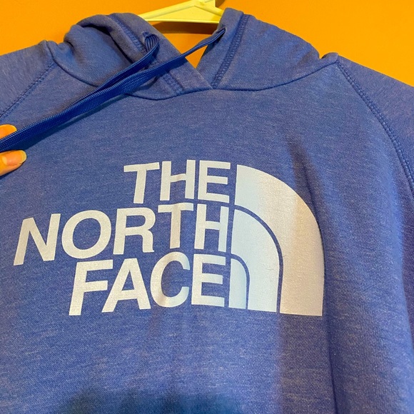 The North Face Tops - North Face XL blue hoodie